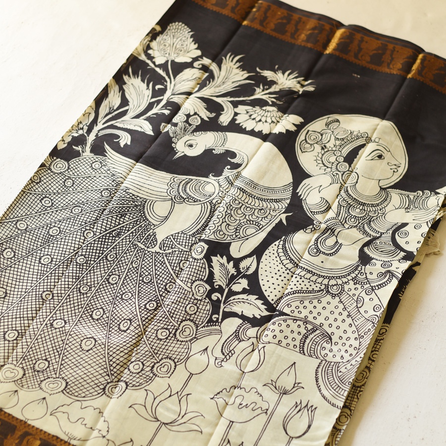 shop Handmade ~ Kalamkari Silk Saree