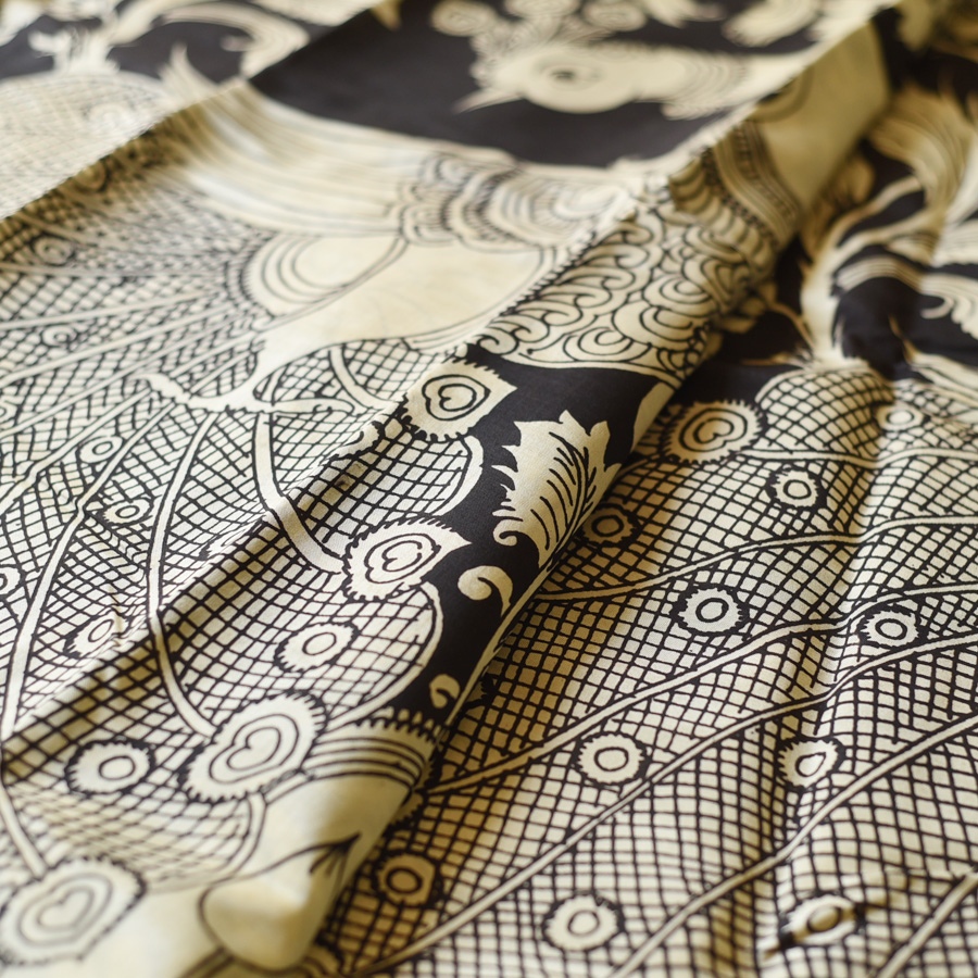 shop Handmade ~ Kalamkari Silk Saree