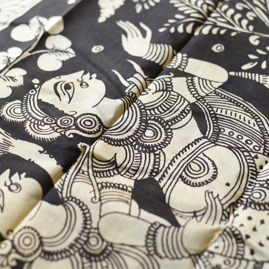 shop Handmade ~ Kalamkari Silk Saree