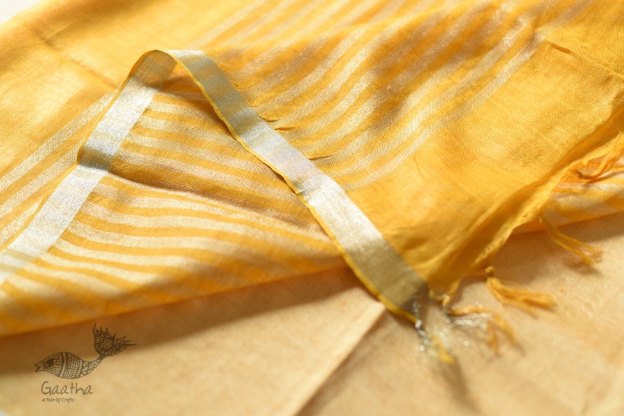 shop Handloom Tissue Linen Saree