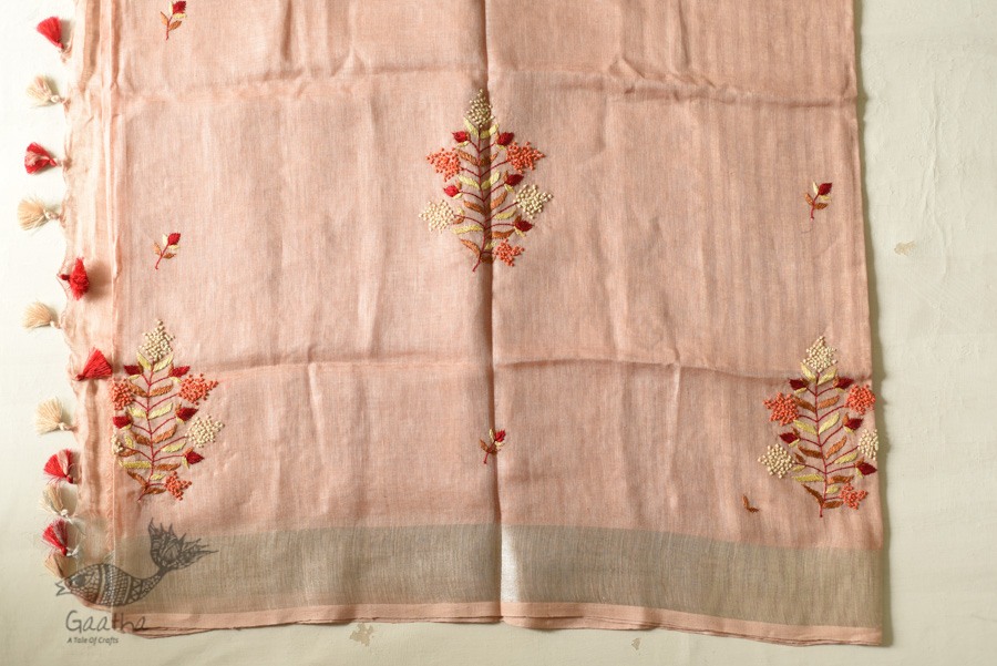 shop Handloom Tissue Linen Saree