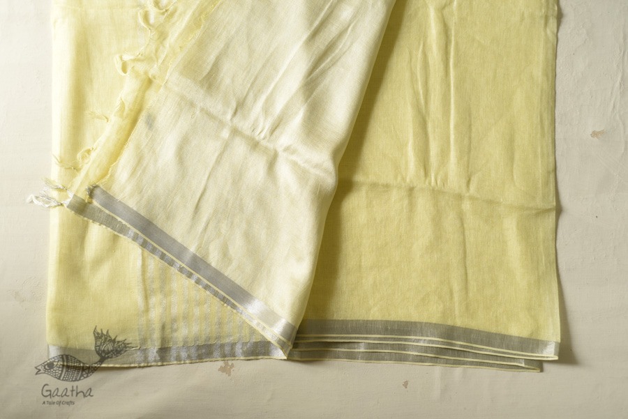 shop Handloom Tissue Linen Saree