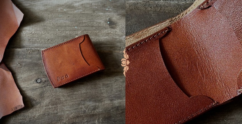 shop Ginger Mini Leather Wallet