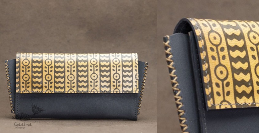 shop Yellow Hand printed Clutch Wallet