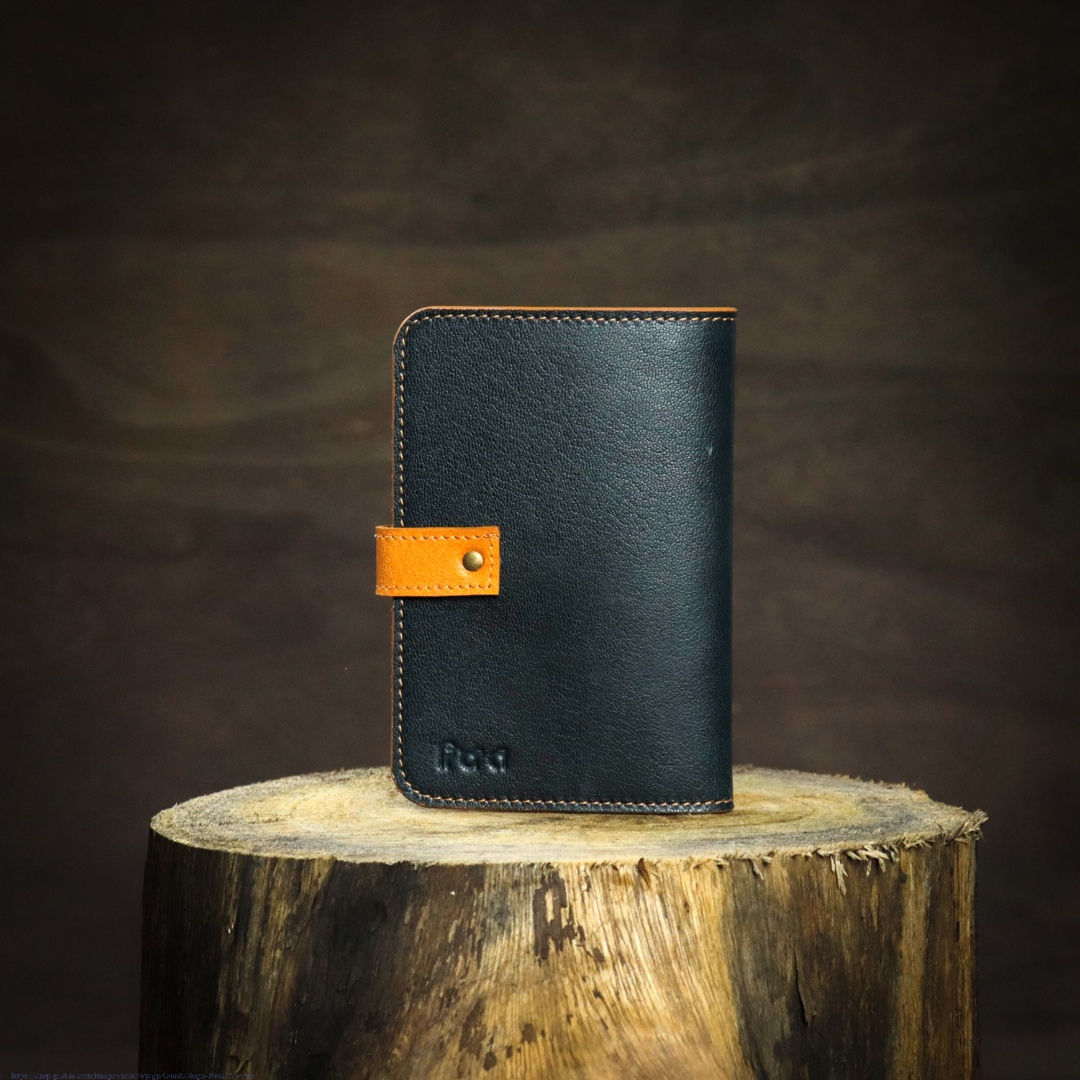 shop Leather ~ Travel Wallet - Indigo