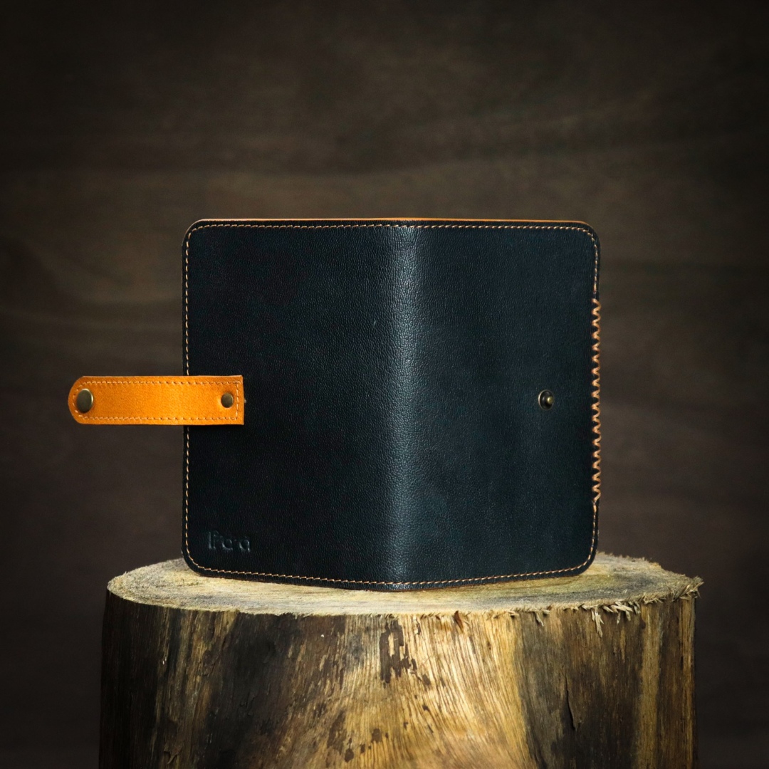 shop Leather ~ Travel Wallet - Indigo
