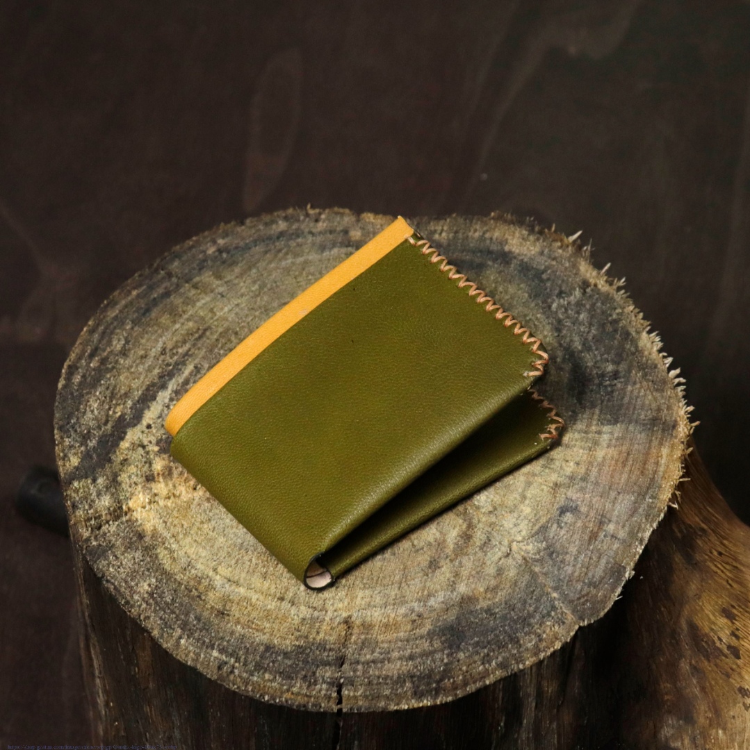 shop Leather ~ Classic Wallet - Olive