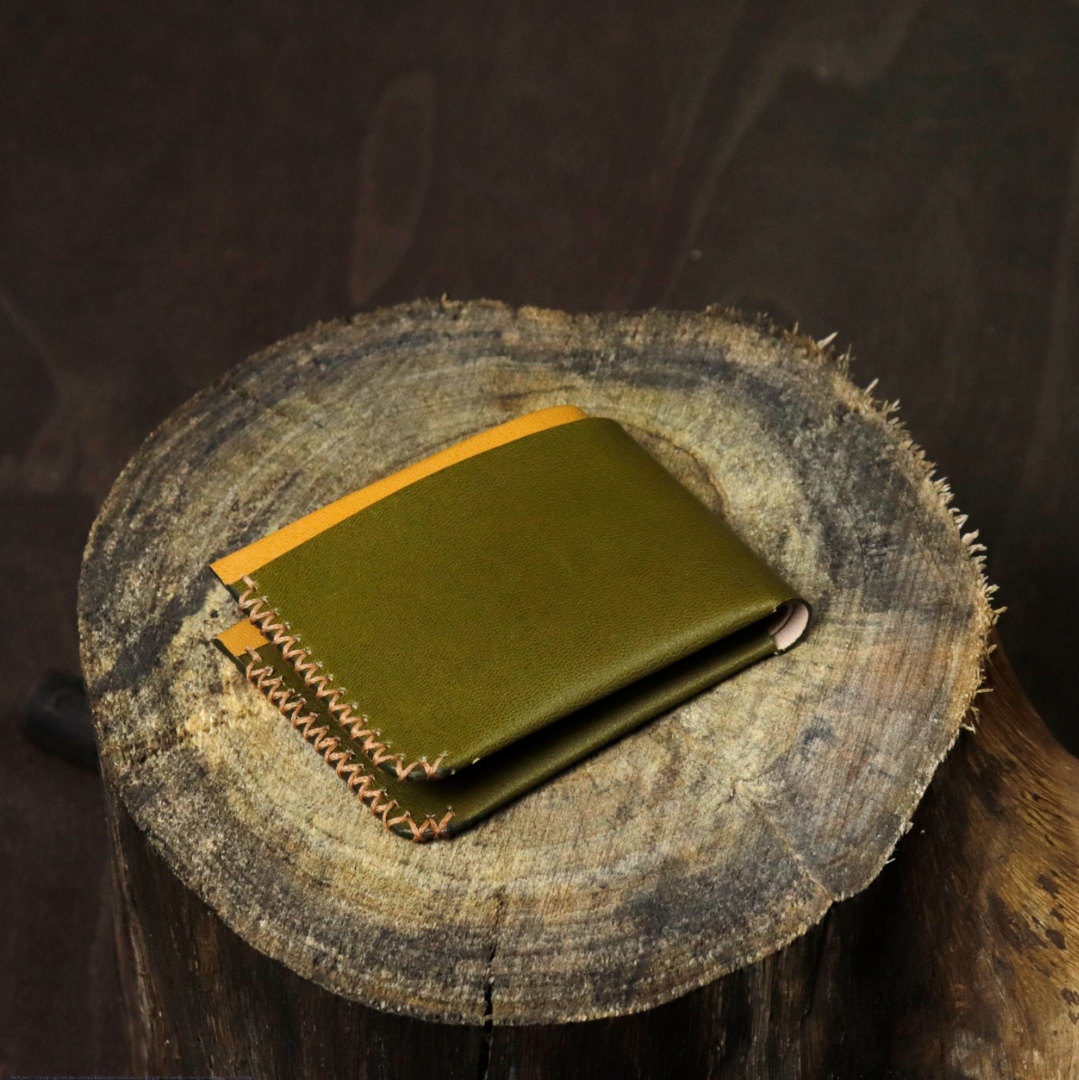 shop Leather ~ Classic Wallet - Olive