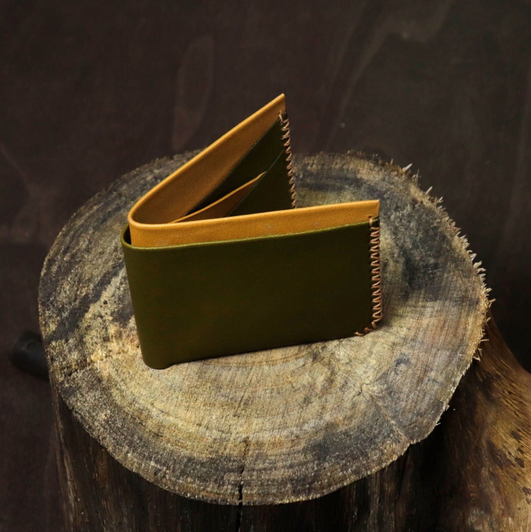 shop Leather ~ Classic Wallet - Olive