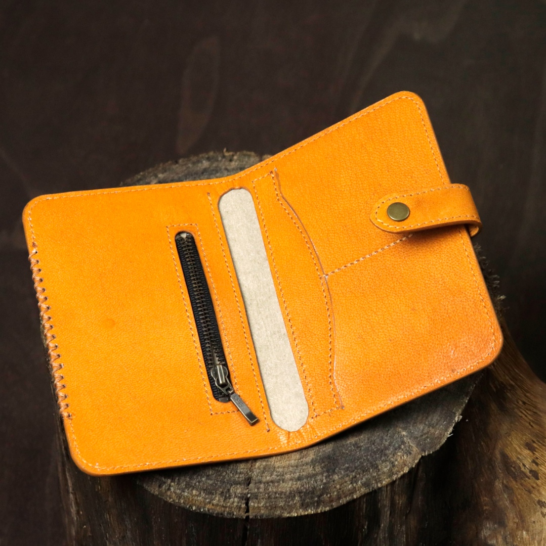shop Leather ~ Travel Wallet - Wine