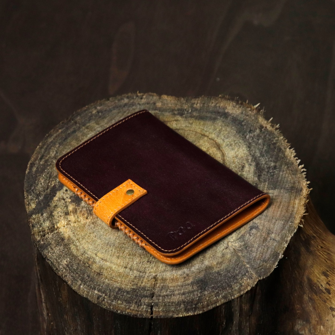 shop Leather ~ Travel Wallet - Wine