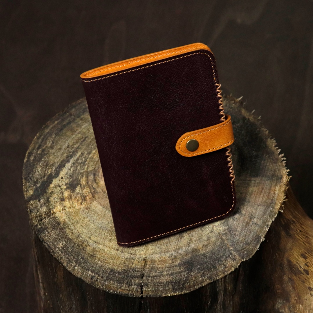 shop Leather ~ Travel Wallet - Wine