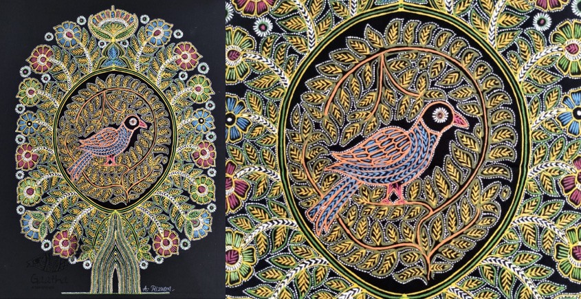 shop rogan art painting from gujarat  - Parrot