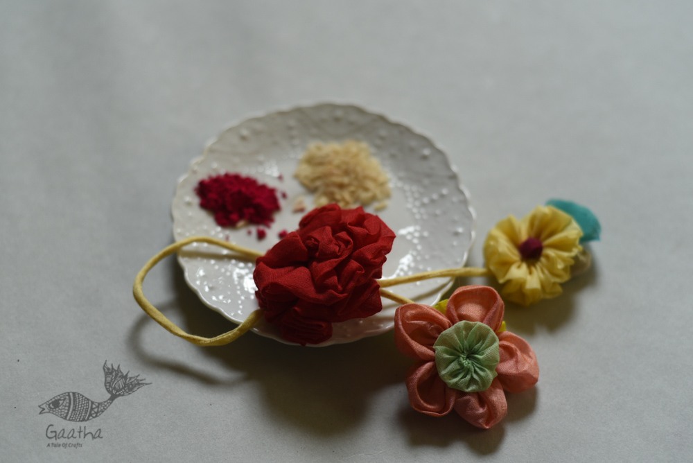 handmade chanderi fabric lumba rakhi reusable