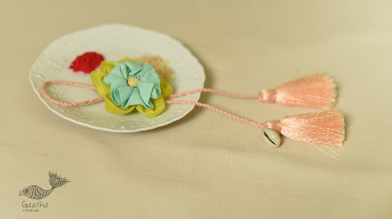 Handmade Fabric Lumba Bhabhi Rakhi (Reusable)