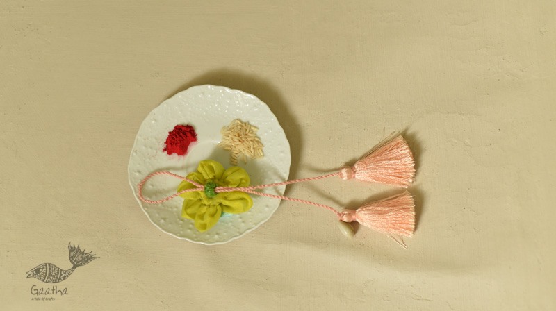 Handmade Fabric Lumba Bhabhi Rakhi (Reusable)