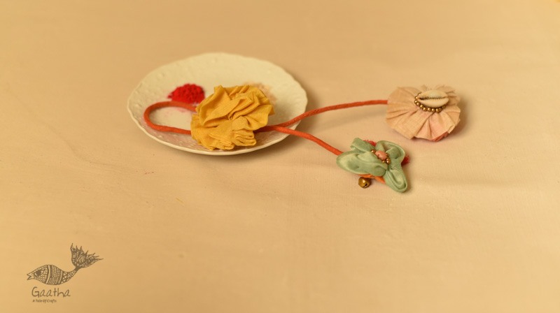 Handmade Fabric Lumba Bhabhi Rakhi (Reusable)
