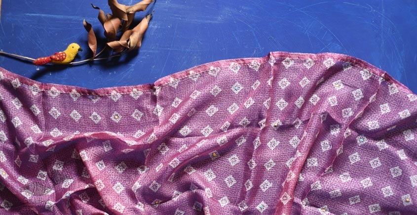kota silk embroidered stole