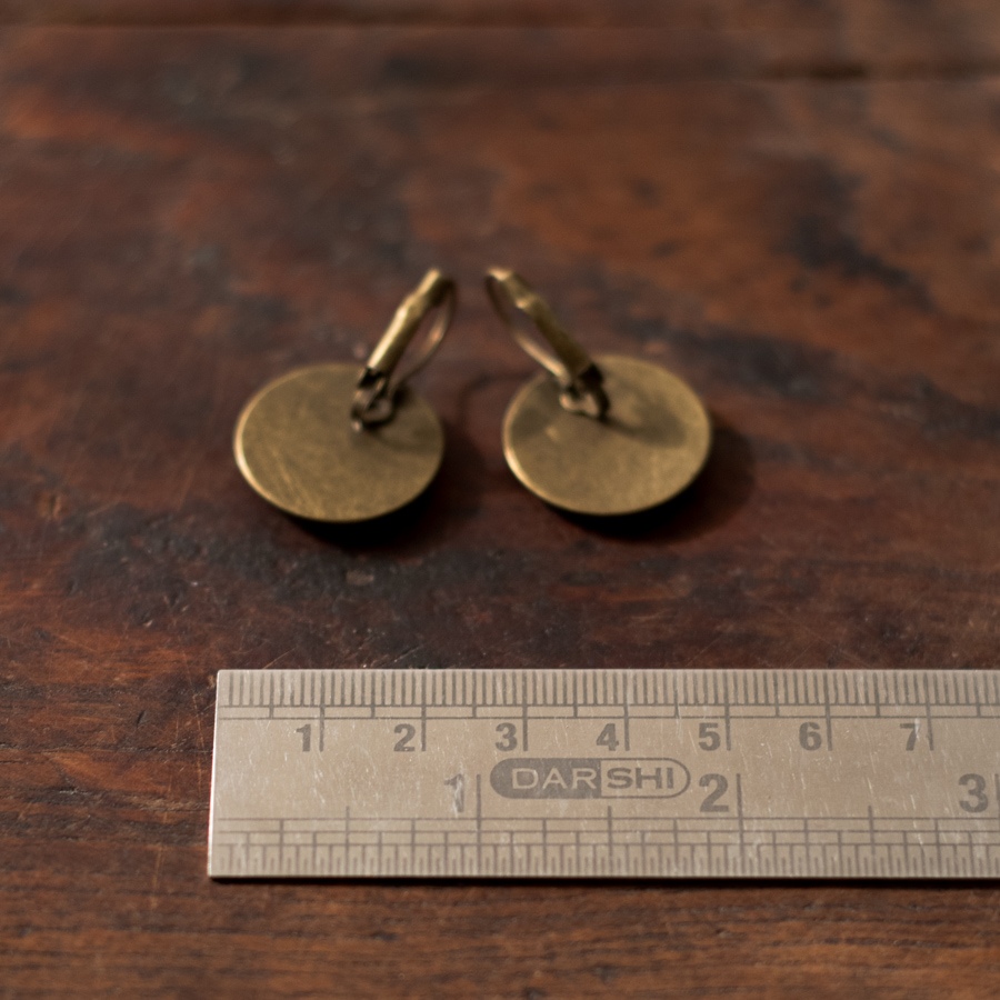 shop Hand Embroidered Jewelry - Moon Earrings