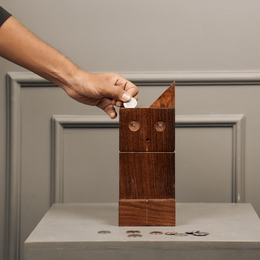 Online Handmade Wooden Piggy Bank