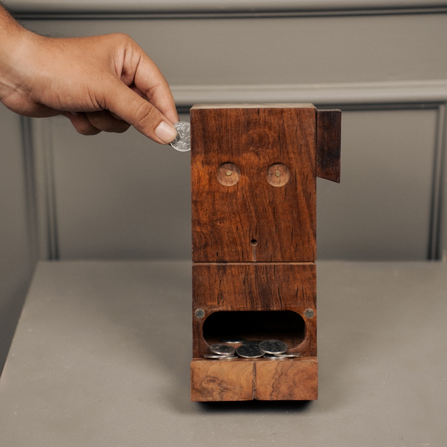 Online Handmade Wooden Piggy Bank