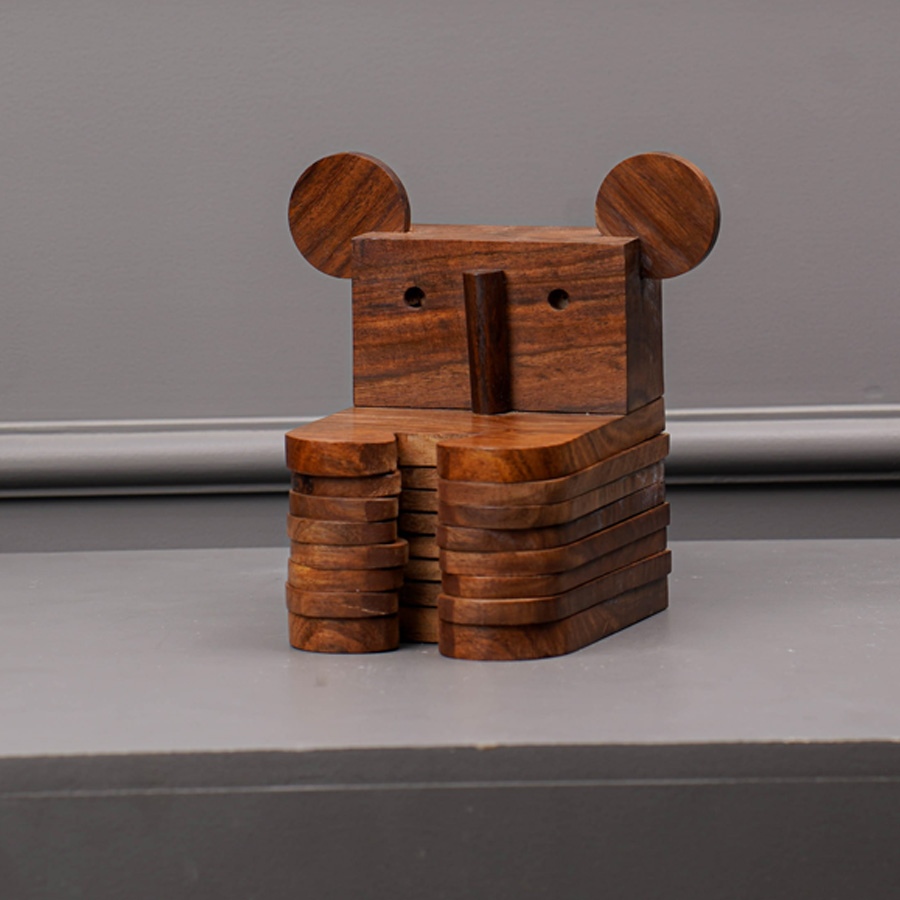 Online Handmade Wooden Coaster set