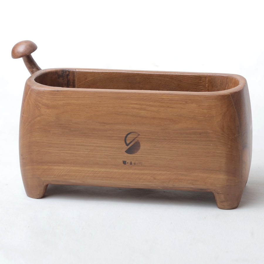 Online Handmade Wooden Mushroom Tail Pen Stand ( Three Sizes Option )