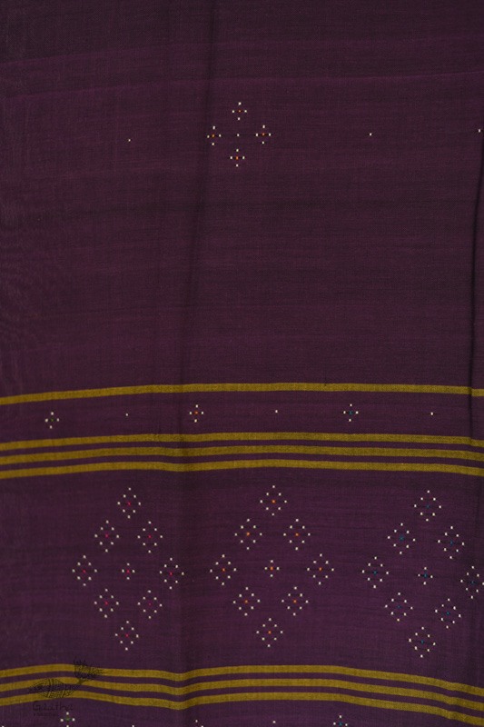 shop Handwoven Tangaliya Cotton Purple dupatta