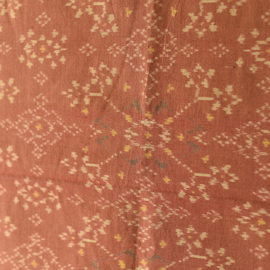 shop Handloom Cotton patola ikat Brick Red dupatta