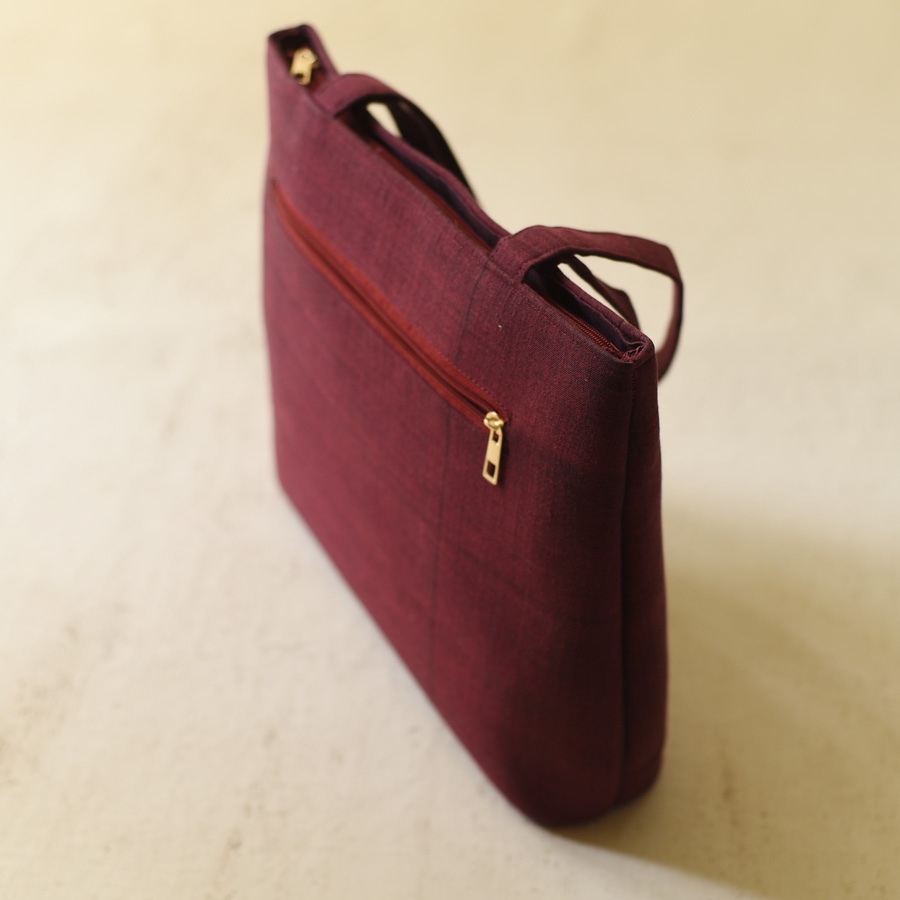 shop Tangaliya Shoulder Bag / Purse - Maroon & Green 