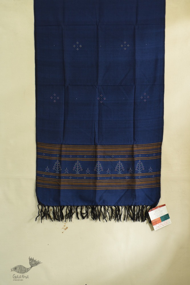 shop tangaliya cotton stole Blue