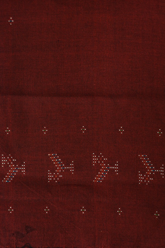 shop tangaliya cotton Scarf  - Maroon