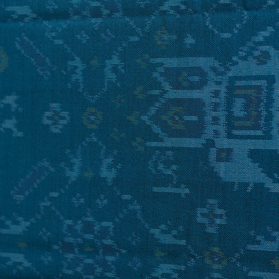 shop Handwoven Woolen Ikat Patola Shawl - Blue