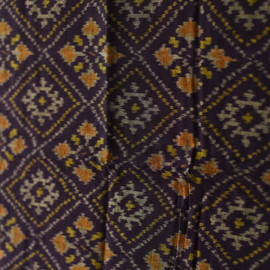 shop Handloom Cotton patola ikat Purple dupatta