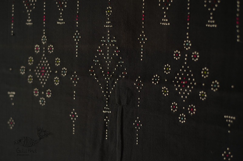 shop Cotton Tangaliya kurti Material Sparrow Motif