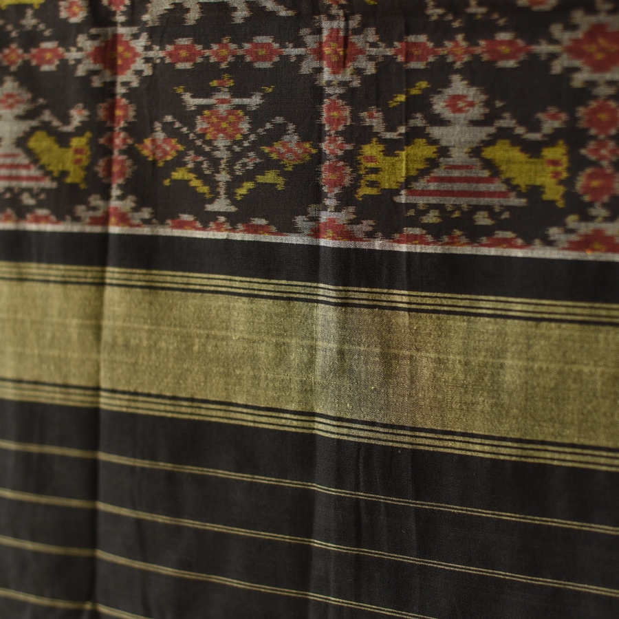 shop Handloom Cotton patola ikat dupatta Elephant Motif