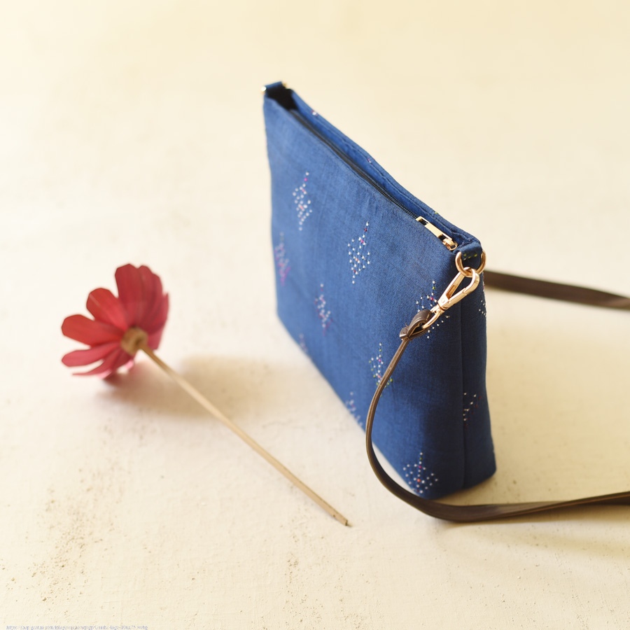 shop Tangaliya Blue Sling Bag