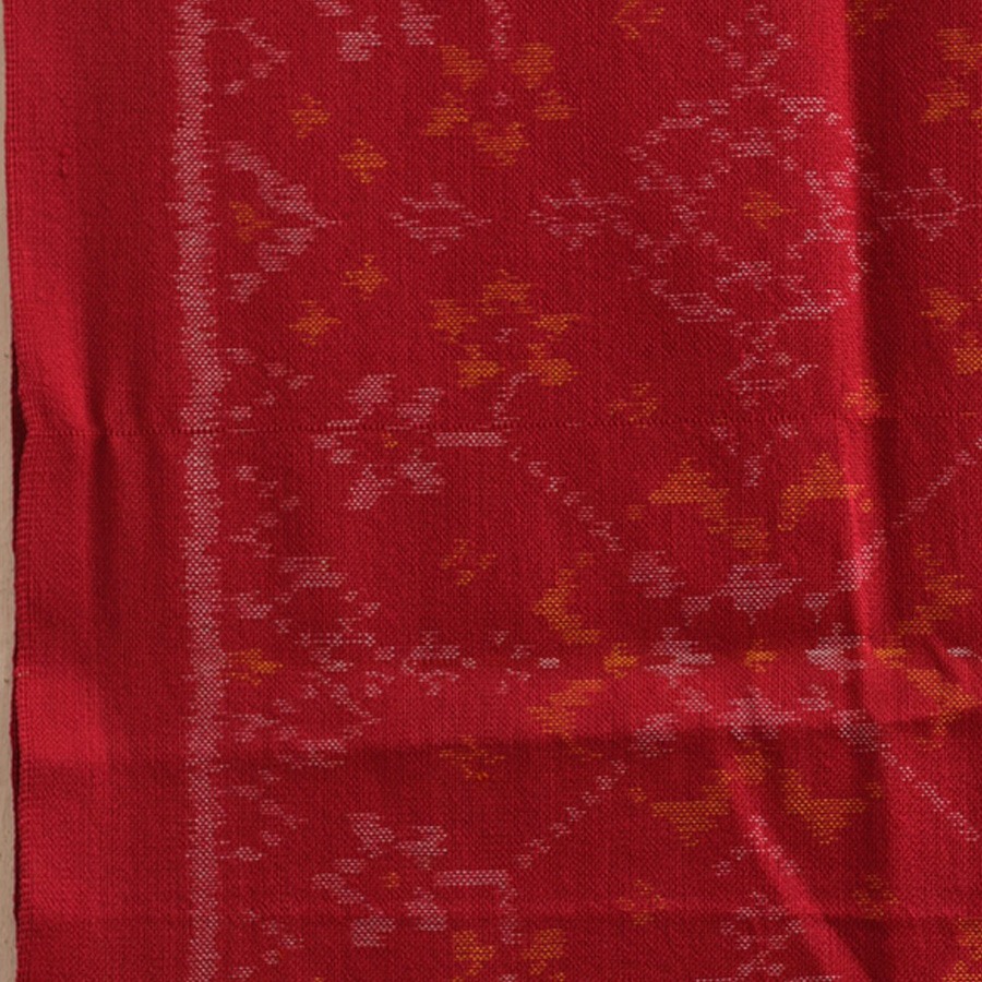 shop Handwoven Woolen Ikat Patola Red Shawl