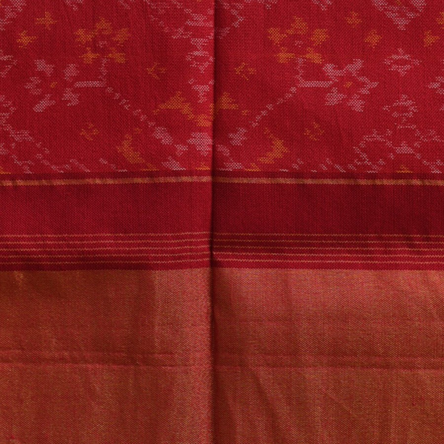 shop Handwoven Woolen Ikat Patola Red Shawl