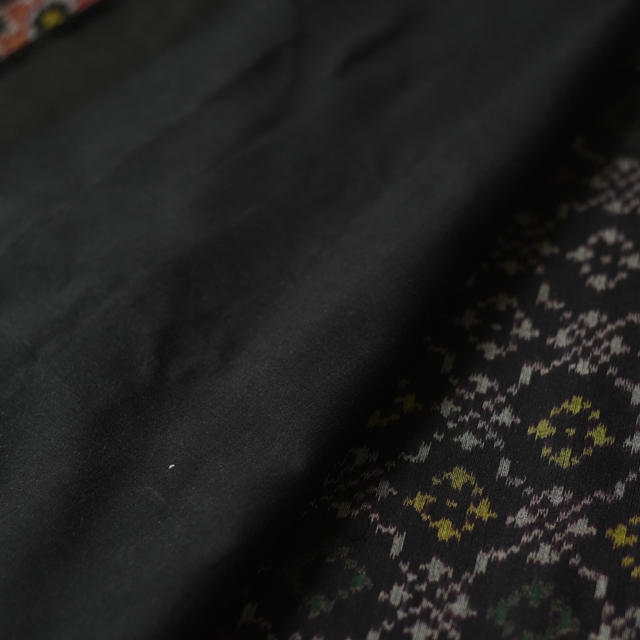 shop Patola cotton Handwoven Saree - black
