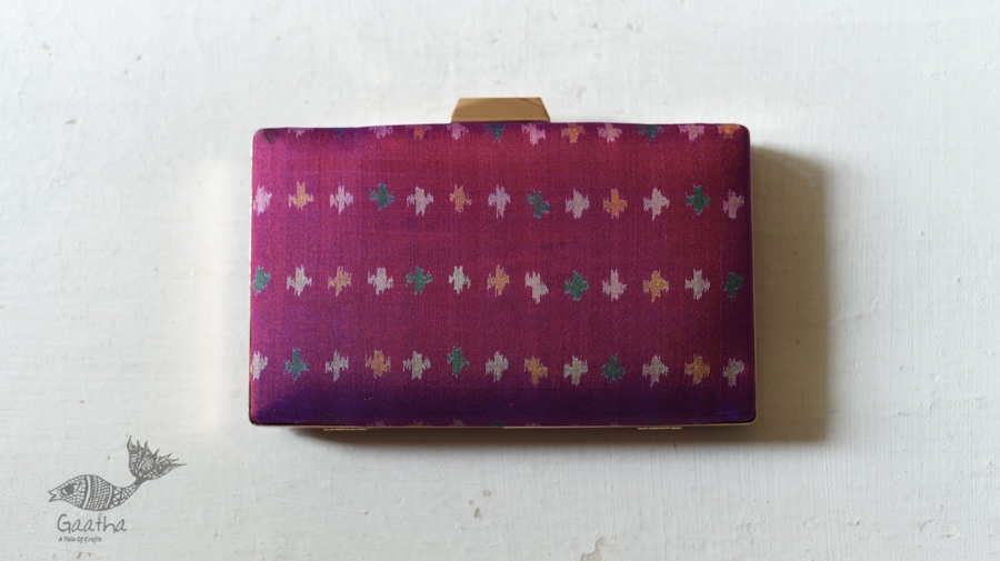 shop handmade Patola Silk Clip Clutch / Sling Handbag