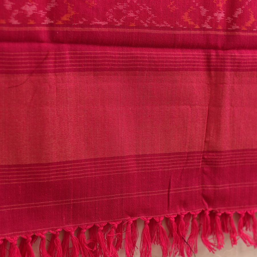 shop Handwoven Woolen Ikat Patola Shawl ~ ~ Panchratna Ikat 