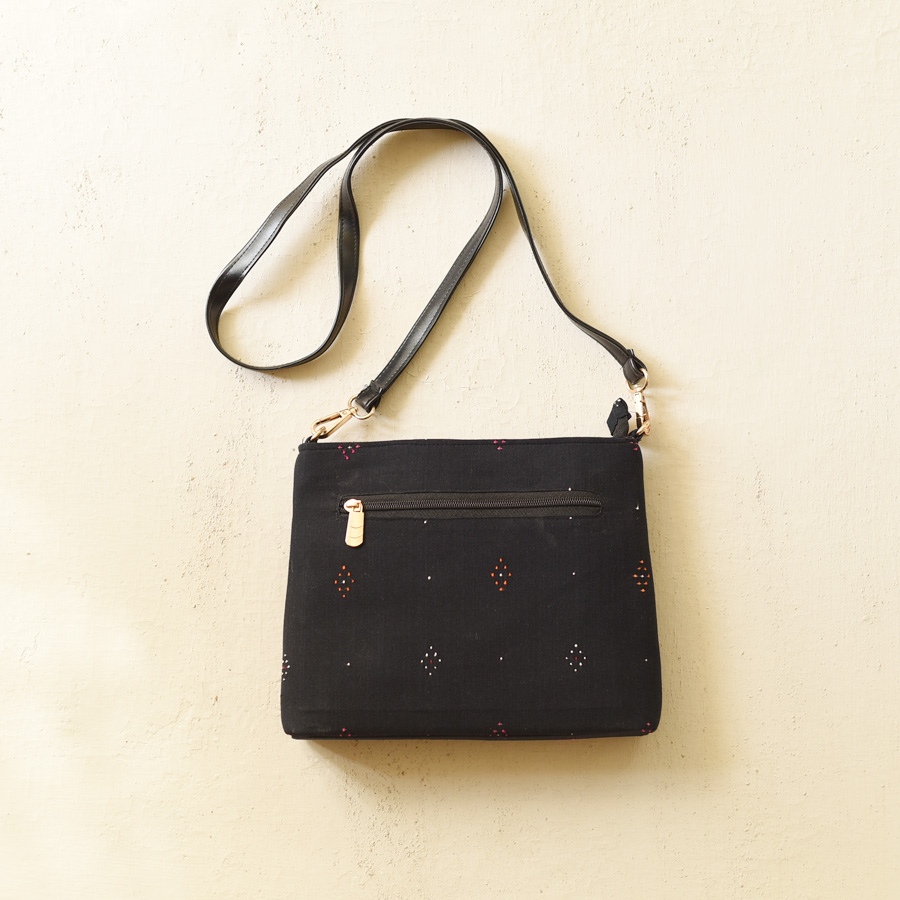 shop Tangaliya Black Sling Bag