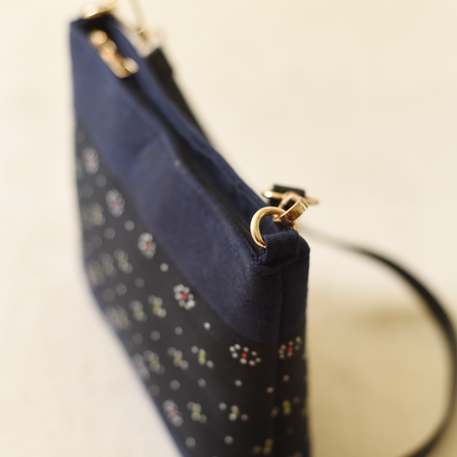 shop Tangaliya Sling Bag / Navy Blue & Black Purse