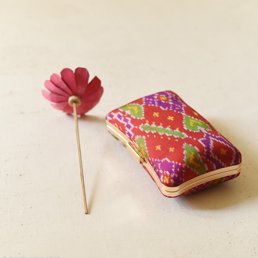 shop Patola Clutch Purse / red Sling Bag