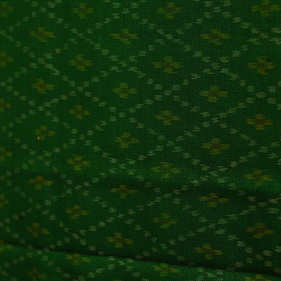 shop Handwoven Woolen Ikat Patola Shawl- Green
