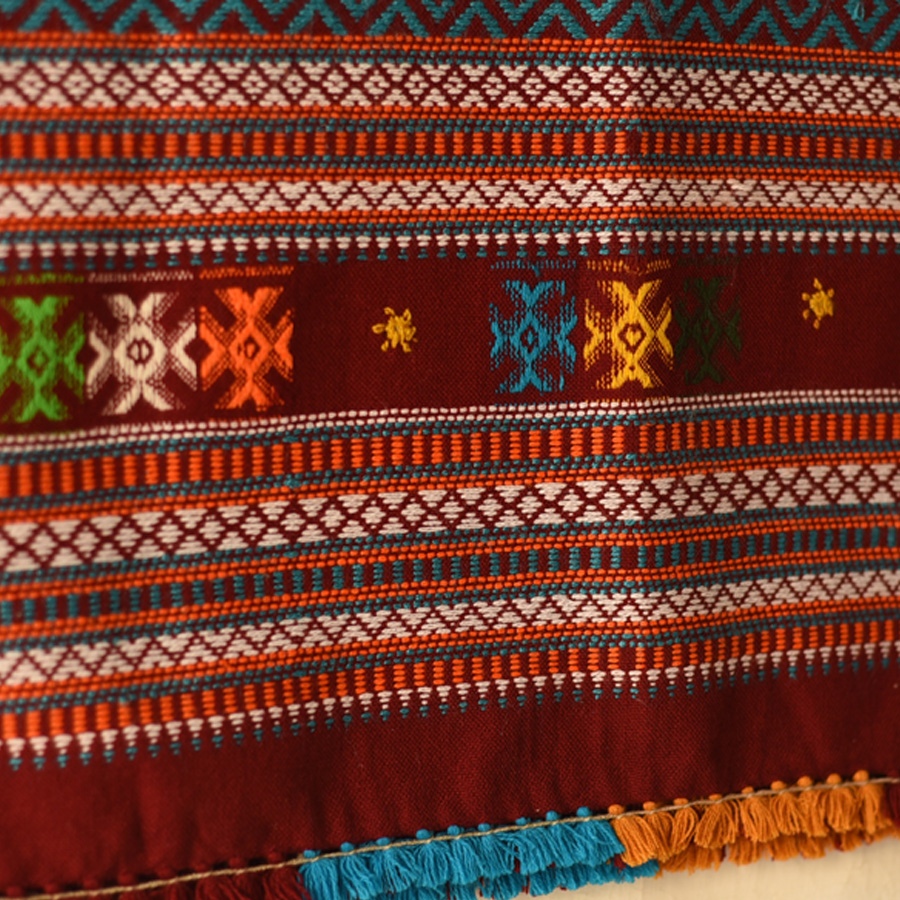 Kutchi Embroidered Mirror Work - Woolen Shawl