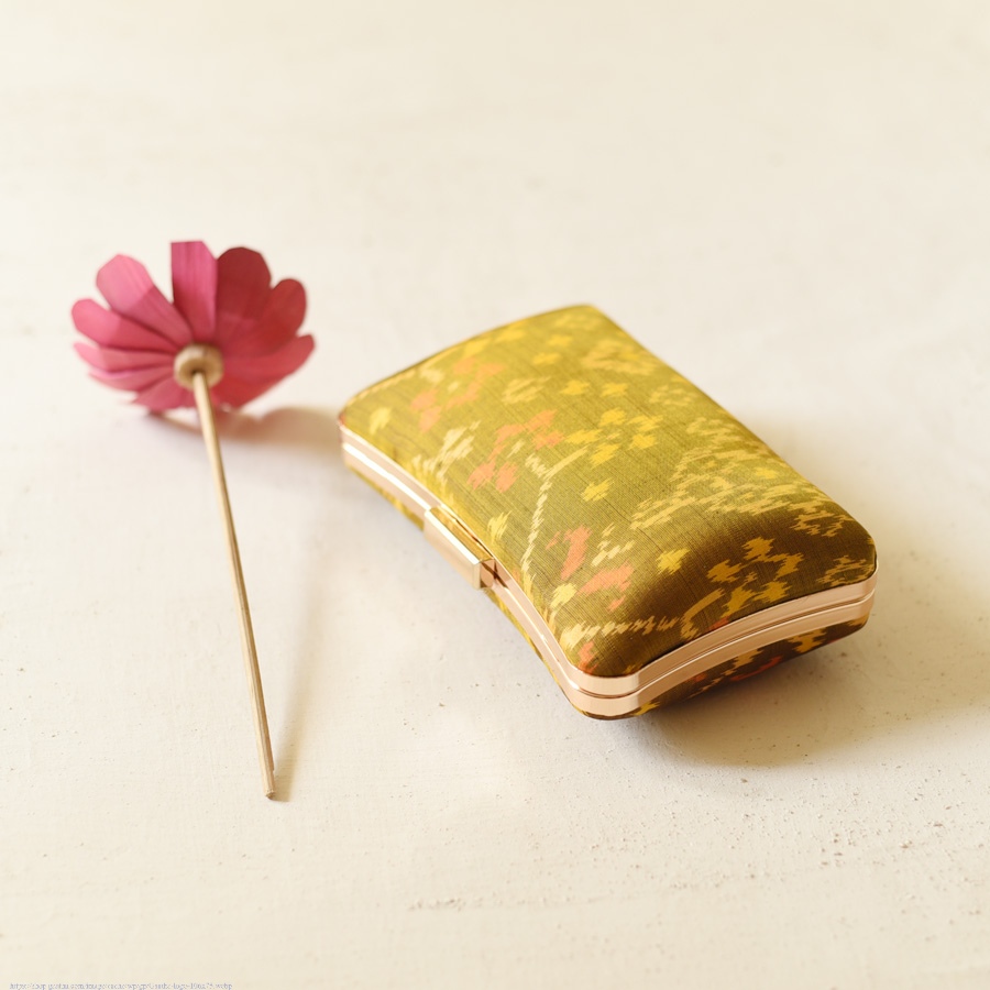 shop Patola Clutch golden Purse / Sling Bag