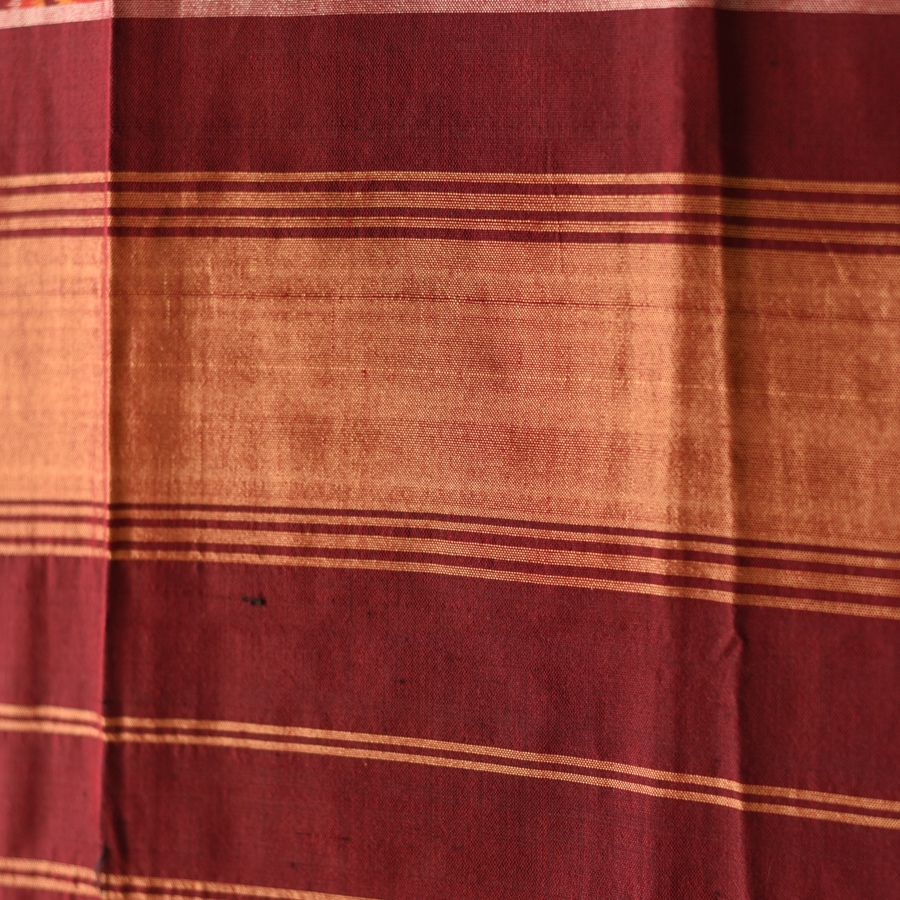 shop handloom silk cotton patola ikat Maroon stole