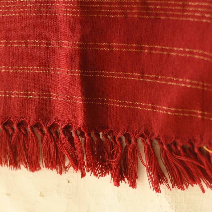 shop Woolen Patola Muffler ~ Maroon